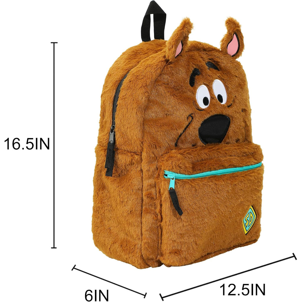 Scooby Doo Plush Scooby & Gang Adult 16.5" Reversible Backpack
