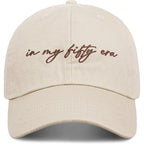 20th 30th 40th 50th Birthday Gifts for Women - Birthday Essential for Her, Women, Sister, Mom, Daughter - in My Era Hat Beige