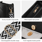Tantomi Crossbody Bags For Women Crossbody Purses Vegan Leather Hobo Bag Shoulder Handbags With Guitar Strap-7 Pockets