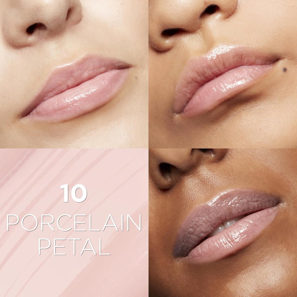L'Oreal Paris Glow Paradise Hydrating Tinted Lip Balm-in-Gloss with Pomegranate Extract & Hyaluronic Acid, Ultra-Gentle, Non-Sticky Formula, Porcelain Petal, 0.23 fl oz