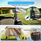 Portable Misting System For Outside Patio, Outdoor Water Cooling Mister With Battery Powered Pump (Max 8Hrs), 20L Bucket, 26Ft Hose, Patio Misters For Tailgating, Pasture, Camping, Canopy, Sport