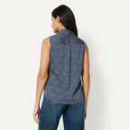 Amazon Essentials Women'S Regular-Fit Sleeveless Button-Down Blouse