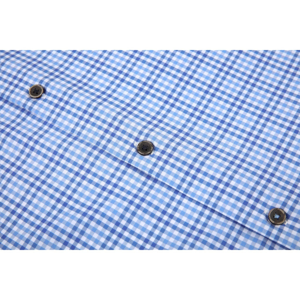 Alex Vando Mens Button Down Shirts Wrinkle Free 4-Way Stretch Print Business Casual Shirt
