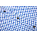 Alex Vando Mens Button Down Shirts Wrinkle Free 4-Way Stretch Print Business Casual Shirt