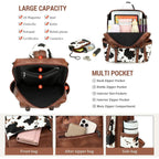 AGLOD Backpack Purse for Women PU Leather Back Packs Designer Ladies Shoulder Bag Fashion Faux Work Travel Handbags