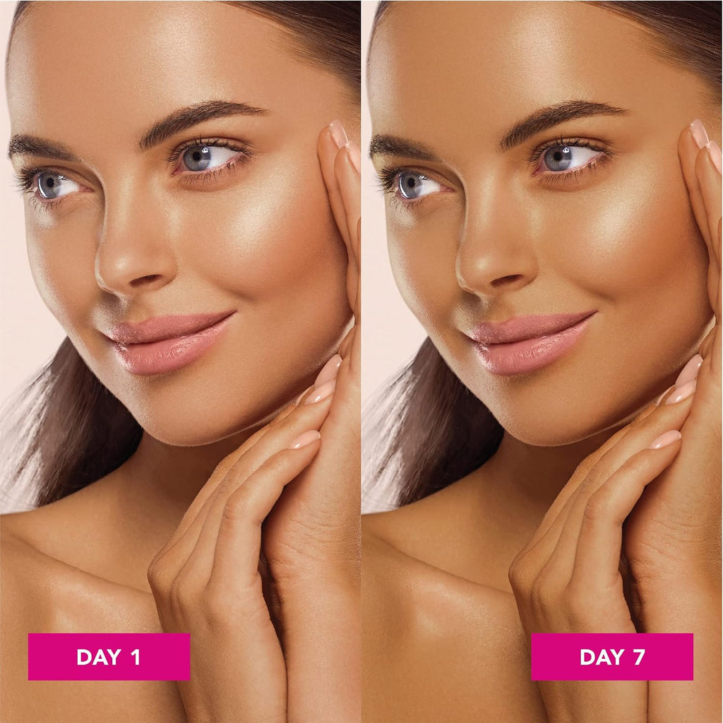 Jergens Natural Glow Self Tanner Face Moisturizer With Spf 20 Facial Sunscreen, Medium To Deep Skin Tone, Sunless Tanning, Oil Free, Broad Spectrum Protection Uva And Uvb, 2 Oz (Packaging May Vary)