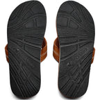 Quickshark Mens Flip Flops Leather Thong Sandals Arch Support Beach Slippers