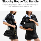 COACH womens Slouchy Rogue Top Handle Bag