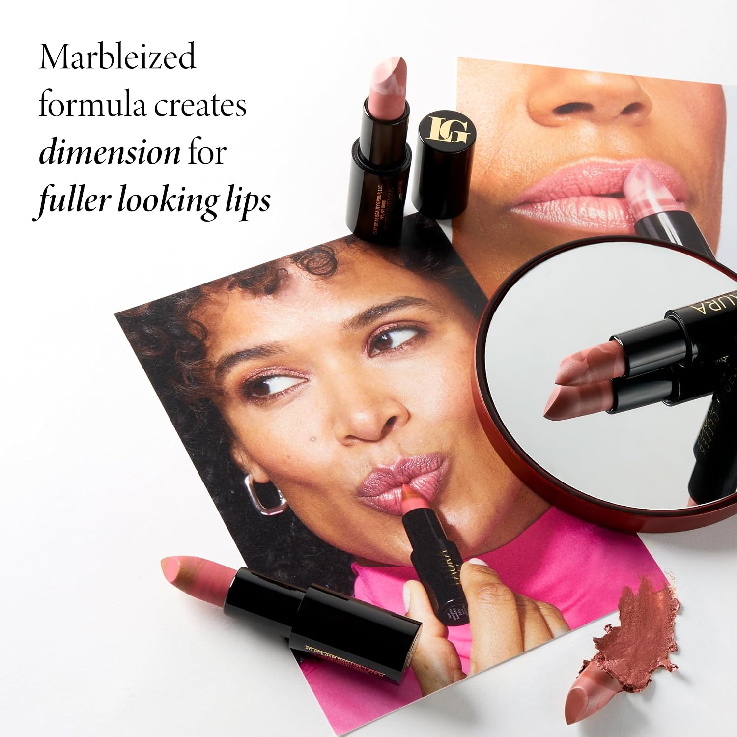 Laura Geller New York Italian Marble Sheer Lipstick - Dolce - Hydrating & Lightweight - Vitamin E & Caster Seed Oil - Cream Finish