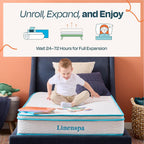 Linenspa 8 Inch Hybrid Mattress - Twin - Bed In A Box
