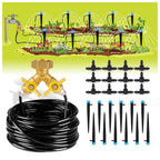 Hiraliy 50Ft Drip Irrigation Kit Plant Watering System 8X5Mm Blank Distribution Tubing Diy Automatic Irrigation Equipment Set For Garden Greenhouse Flower Bed Patio Lawn