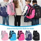 10 Pcs 17 Inch Kids Backpacks Bulk, Classic Student Bags For School | Printed Bulk Pack, Padded Straps, Side Bottle Holder, Middle School, Donation Charity Use