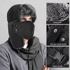 mysuntown Winter Hats for Women Men Trapper Ushanka Hat with Ear Flaps Warm Russian Bomber Hats for Cold Weather