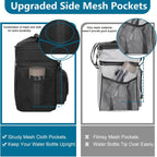 Tactical Lunch Box Cooler Bag - Expandable Insulated Lunch Bag For Men Daily - Large Lunchbox For Adults Work Shifts Outdoor Trips Black 16L