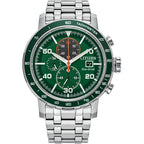 Citizen Men'S Eco-Drive Weekender Brycen Chronograph Watch Stainless Steel Case