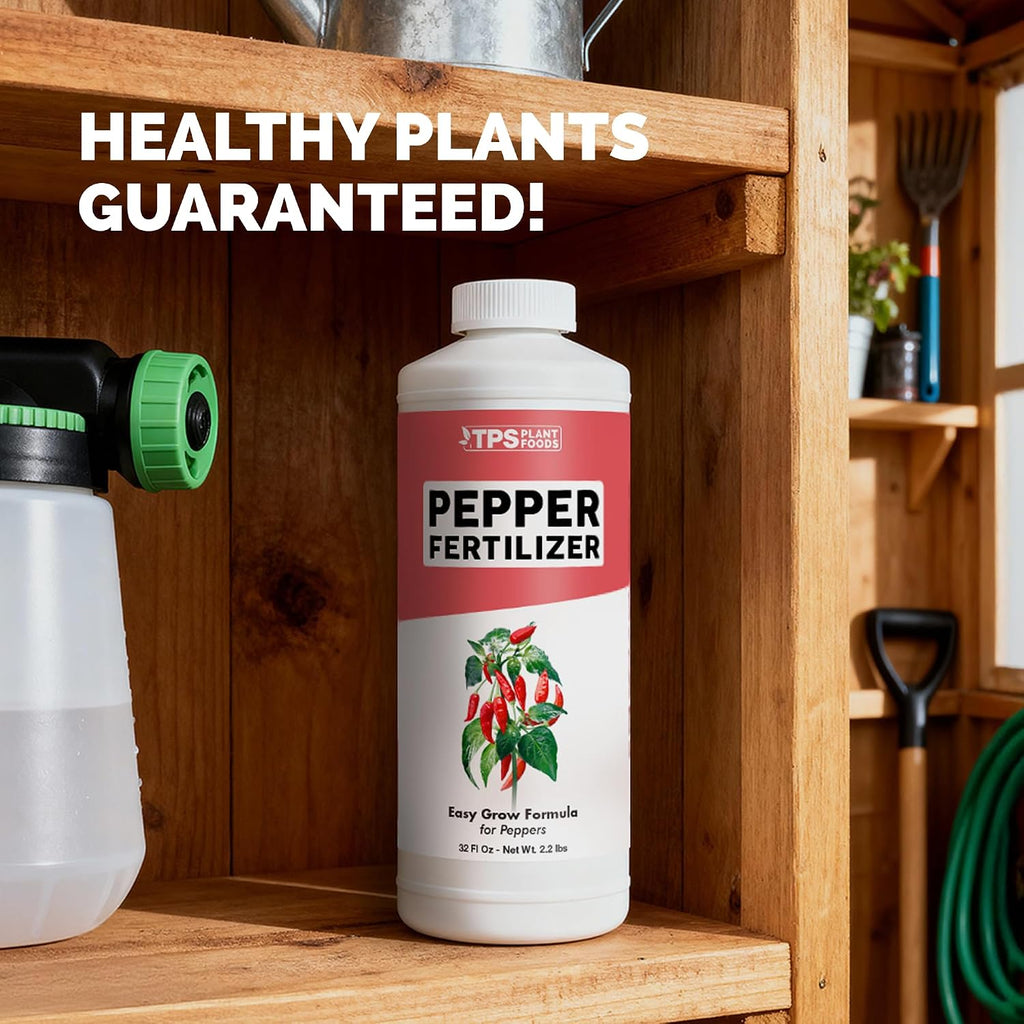 Pepper Fertilizer – Liquid Plant Food For Bigger Harvests, Better Flowering & Stronger Root Development, 8 Oz