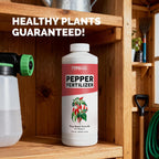 Pepper Fertilizer – Liquid Plant Food For Bigger Harvests, Better Flowering & Stronger Root Development, 8 Oz