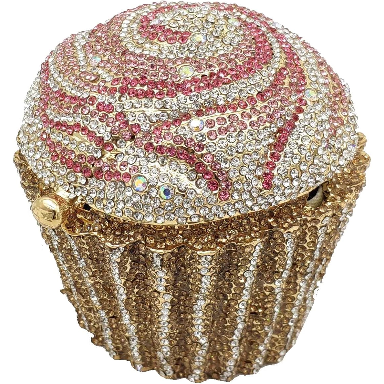 Djbm Cute Cupcake Rhinestone Clutch Diamond Crystal Purse Evening Bags For Women Party Wedding Cocktail Prom
