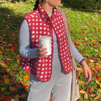 Fleece Vest Women Sleeveless High Neck Fuzzy Sherpa Vest Full Zip Oversized Outwear Gilet Trendy Jacket With Pockets