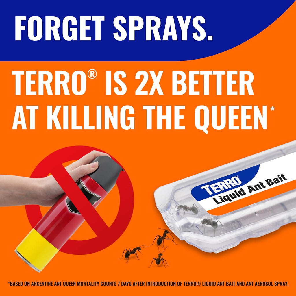 Terro, Ant Killer Bait Stations T300B - Liquid Bait To Eliminate Ants - Bait System - Stations For Effective Indoor Ant Control, 12 Count | Borax Formula, Kills The Queen & The Entire Colony, Liquid Ant Baits Indoor, Kills Household Ants, Indoor Use