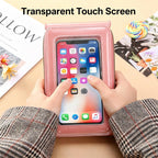 Touchscreen Phone Crossbody Bags For Women,Anti-Theft Pu Leather Messenger Bag,Rfid Blocking Small Mobile Phone Purse Wallet