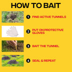 Victor Poison Moleworms, 10-Pack | Mole Killer Bait Worms, 5 Tunnel Locator Flags, Underground Pest Control In Lawns And Yards, Effective Mole Poisoning