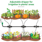 50Pcs Adjustable Drip Irrigation Emitters: Garden Drippers For 1/4" Tubing | 360 Degree Water Flow, 5-Inch Arrow Stake, For Garden/Lawn/Planter Beds, Compatible With 4-7Mm Tubing, Diy Watering System
