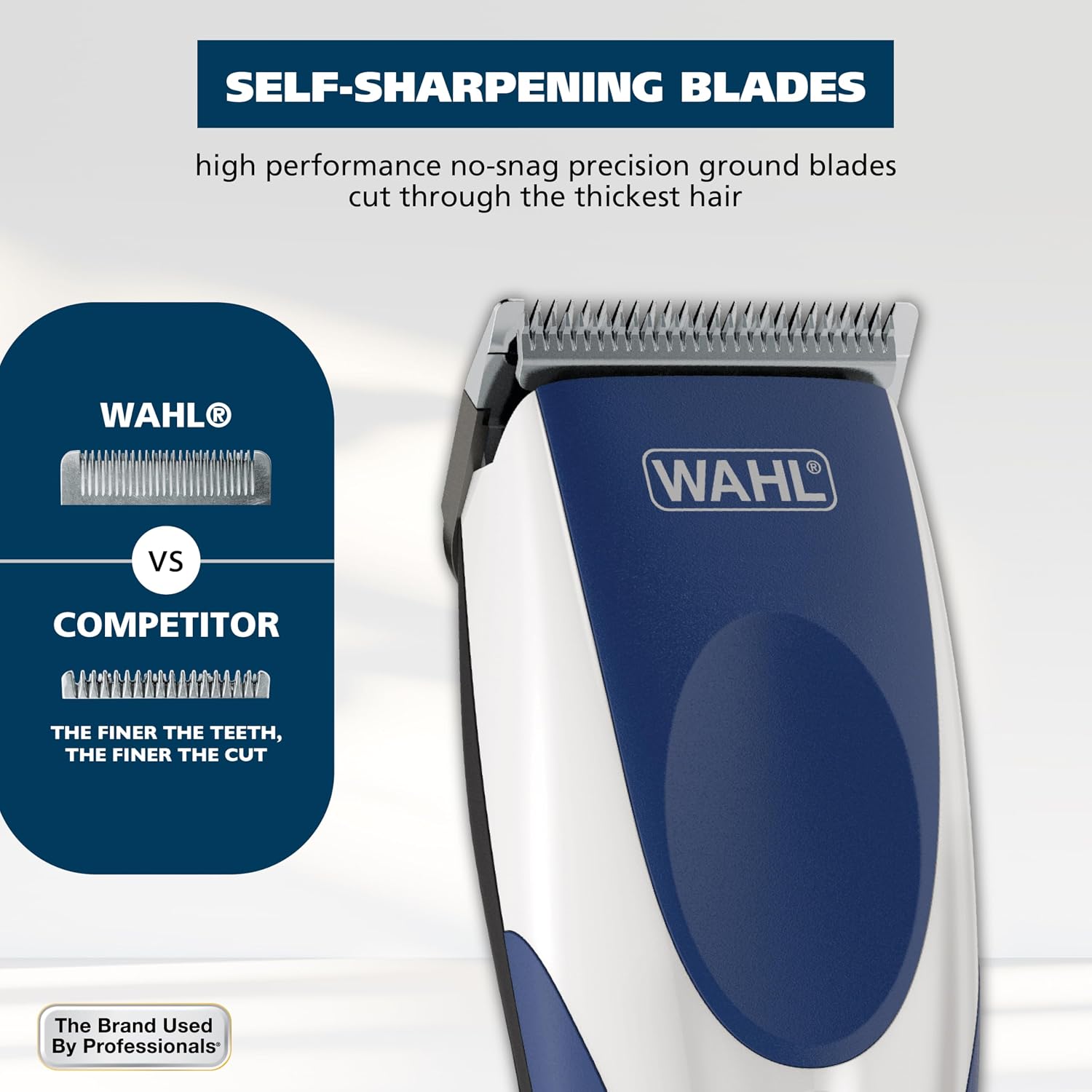 Wahl Color Pro Cordless Rechargeable Hair Clipper & Trimmer – Easy Color-Coded Guide Combs - For Men, Women, & Children – Model 9649P