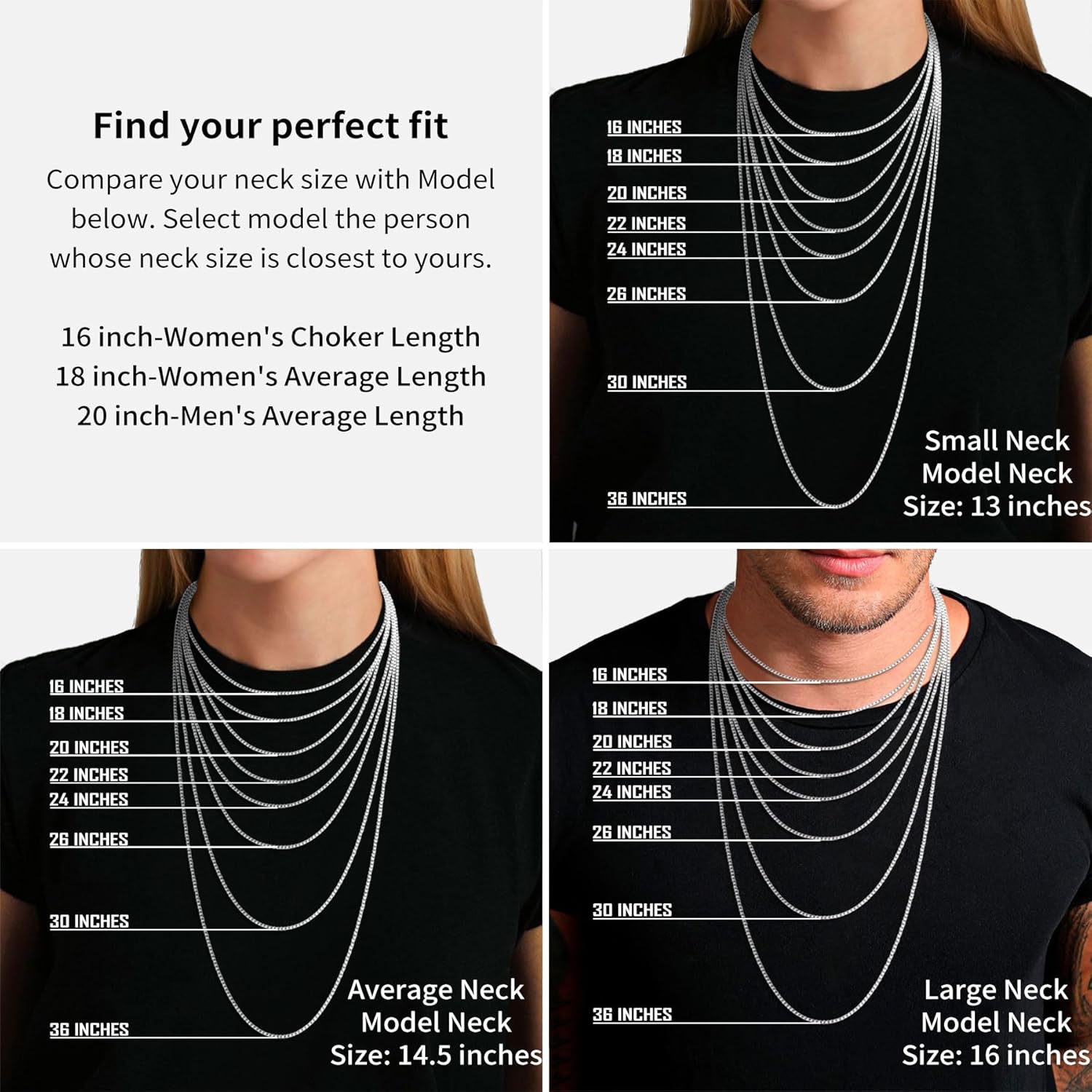 ASHINE 925 Sterling Silver Box Chain Necklace for Women, 1mm 0.8mm Replacement Link Chain for Pendants, Dainty & Sturdy Necklace Available in 16-36 Inch
