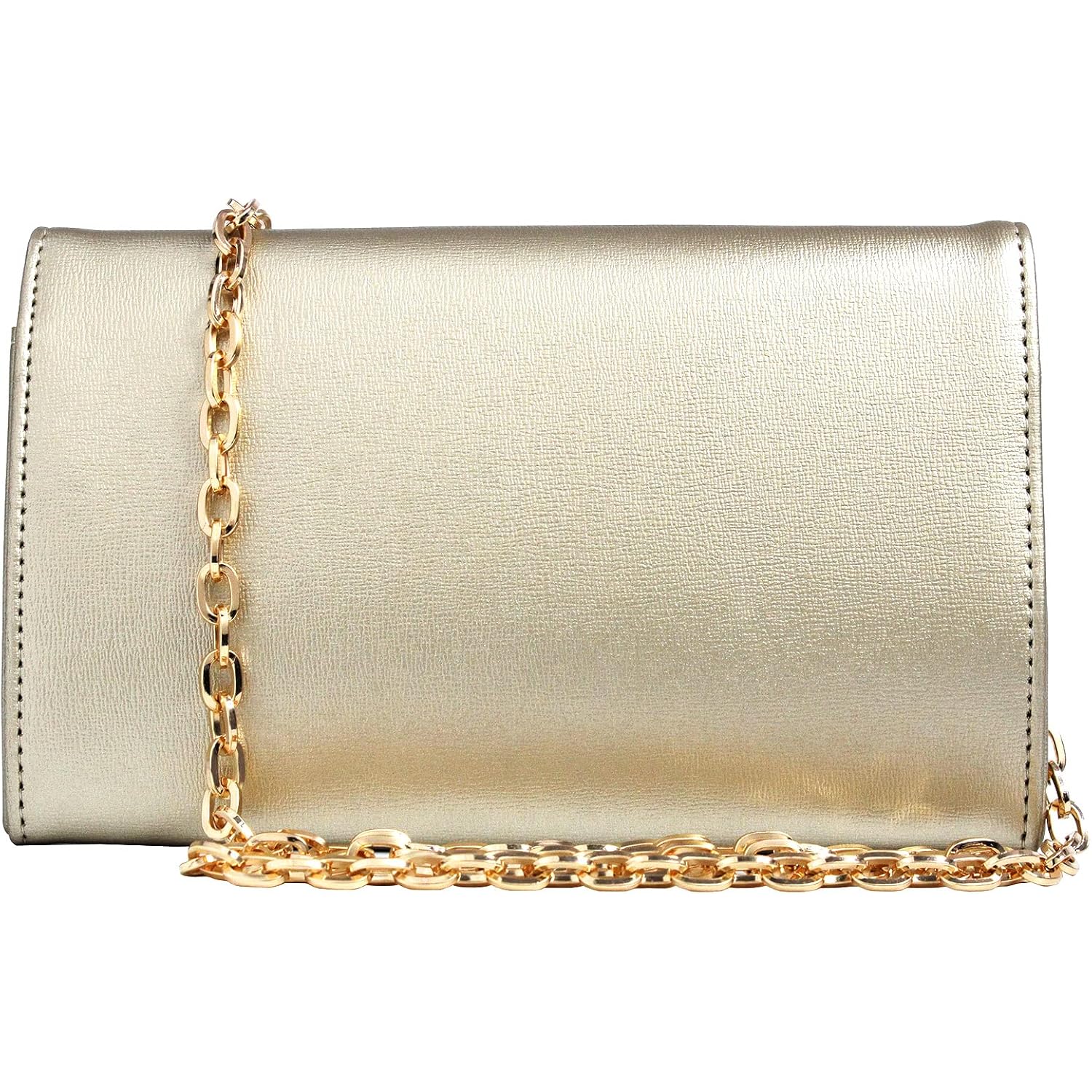 Clutch Purse Evening Bag For Women，Envelope Handbag With Detachable Chain | With Detachable Chain