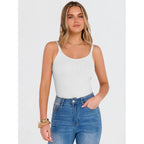 Tank Top for Womens Summer 2026 Scoop Neck Sleeveless Ribbed Knit Workout Basic Tees Slim Fitted Cami Shirts