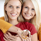 Easycosy Personalized Bracelets with Picture Inside, Mothers Day Love Gifts for Mom Wife, Custom Photo Projection Bracelets Customized Birthday Anniversary Memorial Jewelry Gifts for Women Girlfriend Her