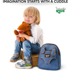 Naturally Kids Toddler Backpack W. Plush Dinosaur Toy, Kids Gift 2 3 4 5 | 2-In-1 Dinosaur Backpack, Dinosaur Toys For Kids 3-5, 2-4 In Gift-Ready Box, 2 Year Old Boy Birthday Gift & Christmas