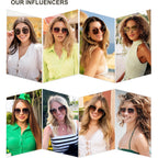 Sojos Trendy Oversized Square Metal Frame Sunglasses For Women Men Retro Big Flat Lens Uv Protection Sunglasses Sj1146