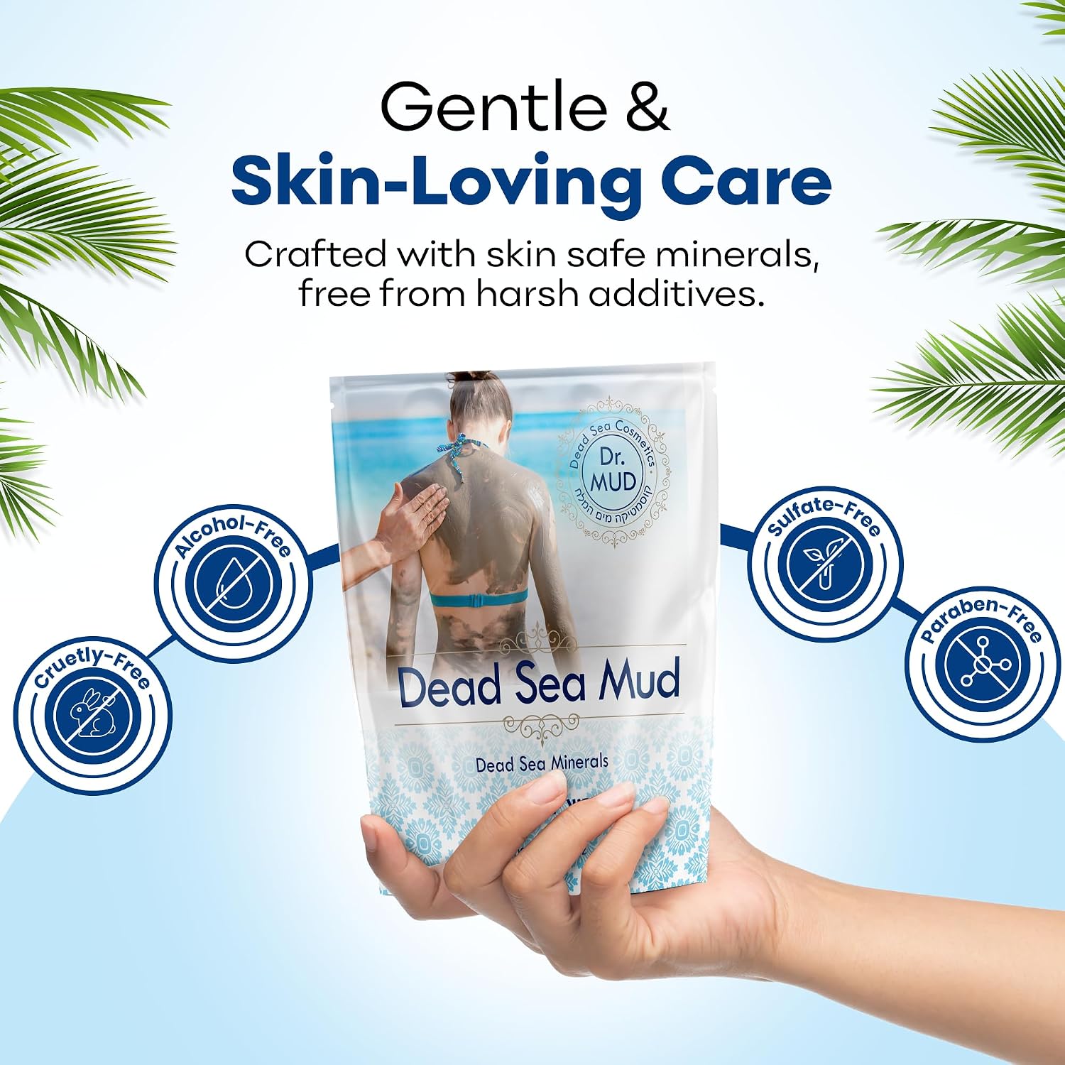 Dr. Mud'S Dead Sea Mud Body Mask From Israel, 10.5 Oz – Black Clay Body Treatment With Natural Dead Sea Minerals Deep Cleansing Skin & Beauty Mask – Skin Care Detox Product For Men & Women