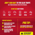 Catchmaster Roach Trap Glue Boards 6-Pk, Adhesive Bug Catcher, Insect & Roach Killer, Scorpion, Spider, Cricket, & Cockroach Traps For Home, Bulk Glue Traps For House & Garage, Pest Control For Home