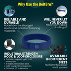 BeltBro For Women No Buckle Elastic Belt — Fits 1 Inch Belt Loops, Easy To Use