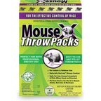 Mousex Rodent Control Bait Pellet Throw Packs For Rats & Mice – Poison Free, Pet Safe | Indoor & Outdoor Use Pellets |6 Throw Packs