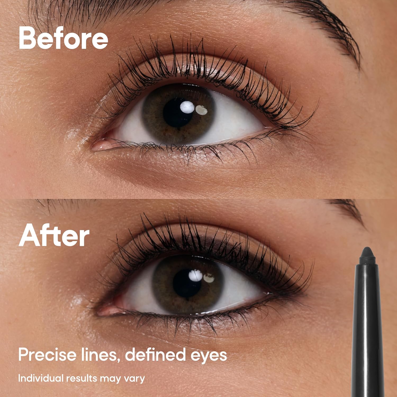 Almay Multi-Benefit Mascara & All-Day Eyeliner Pencil Duo, Eye Makeup, Hypoallergenic, Black Eyeliner and Black Brown Mascara, 1.1 oz
