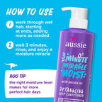 Aussie Miracle Moist Shampoo And Conditioner With 3 Minute Miracle Deep Conditioner, Avocado & Jojoba Oil, Paraben-Free, Moisturizes & Detangles, All Hair Types, Citrus Floral Scent, 3 Pack 68.4 Fl Oz