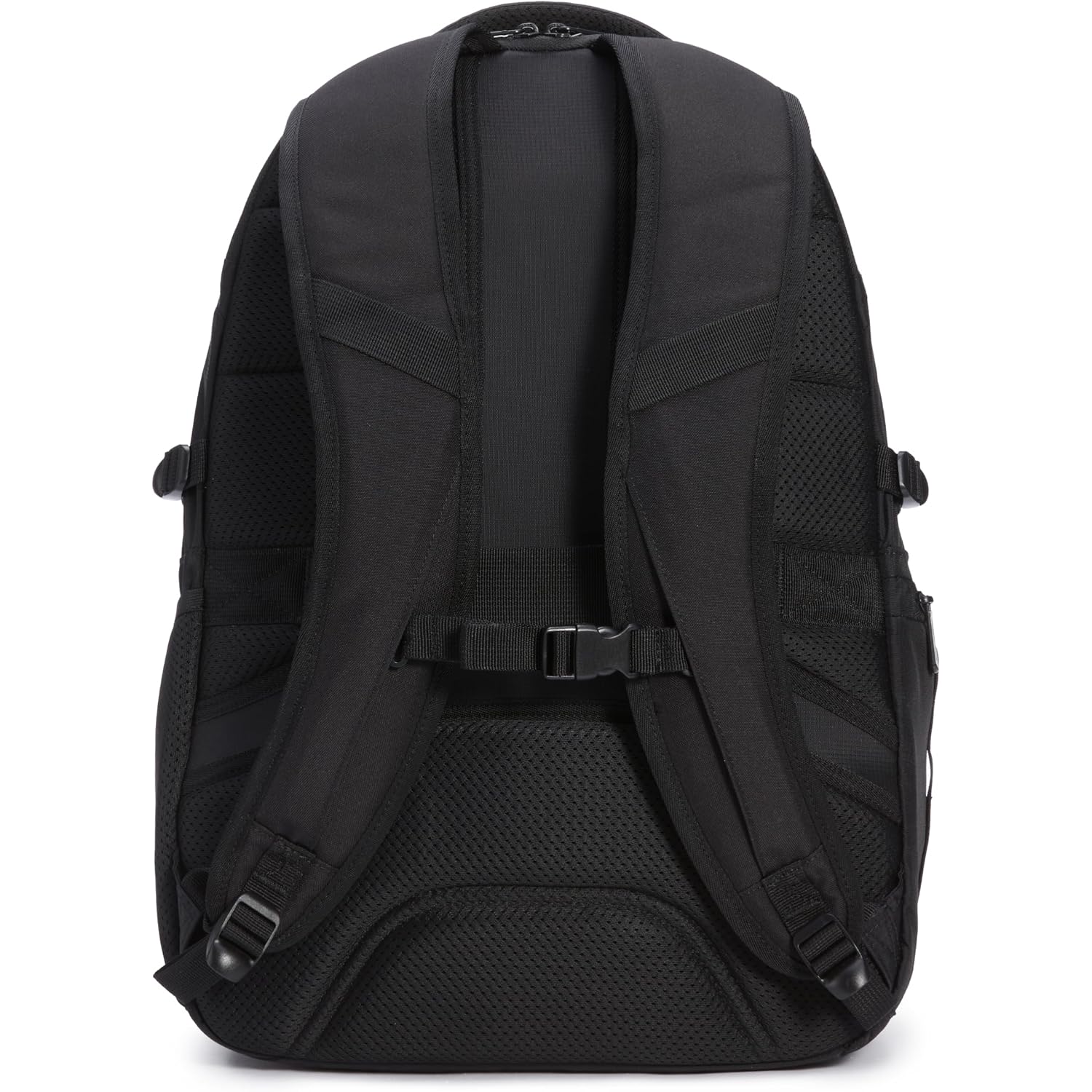 Amazon Basics Travel Laptop Backpack With Multiple Pockets And Compartments For 17 In / 43.1 Cm Laptop, Water Resistant, Spacious With Padded Shoulder Straps, Black