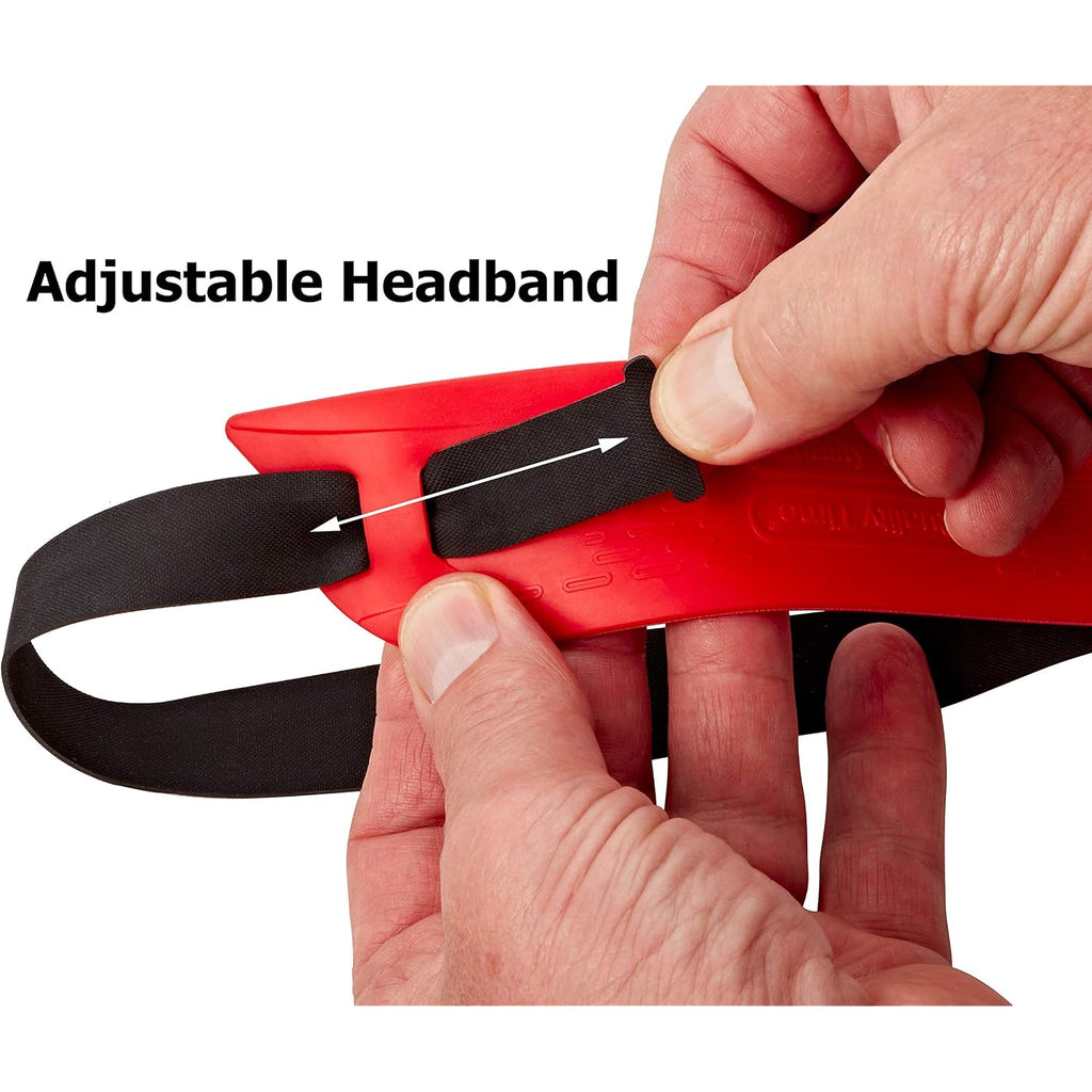 Quality Time Neck Hair Guide Supremium, The Original Neckline Template For Shaving And Keeping A Straight Or Curved Neck Hairline; A Line Up Stencil/Guard For Neckline, Do-It-Yourself Made In Usa