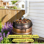 2-Pack Mesh Cover For Rain Barrels, 39 Inch Debris Cover With Drawstring, Outdoor Water Collection Bucket Protector Screen, Prevent Fallen Leaves For Garden, Yard, Eaves Downspouts