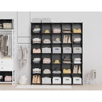 Homidec Closet Organizers And Storage, 9 Cube Storage Organizer, Portable Closet Organizer Cubes Shelves For Clothes, Bedroom, Kids Room, Bathroom, Wardrobe, Garment Racks, Black