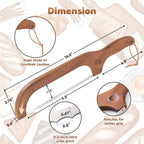 Bread Knife For Homemade Bread, 14.5" Wooden Sourdough Bread Knife, Sourdough Bread Slicer, Bow Design, Easy To Cut Into Uniform Thin Slices, Bread Saw For Cutting Sourdough Bread, Bagel, Baguette Etc