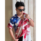 Bowling Shirts For Men Print Short Sleeve Regular Fit Hawaiian Casual Button Down Beach Shirts