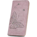 KITEVIUN RFID Wallet Women Ultra Slim Thin Womens Wallet Compact Clutch Long Ladies Wallet for Women PURPLE