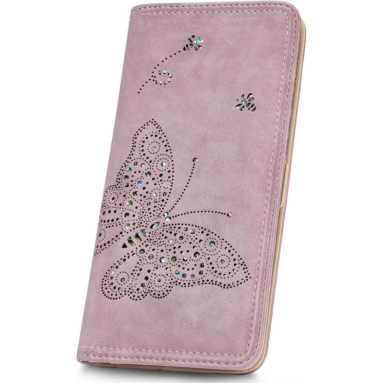 KITEVIUN RFID Wallet Women Ultra Slim Thin Womens Wallet Compact Clutch Long Ladies Wallet for Women PURPLE