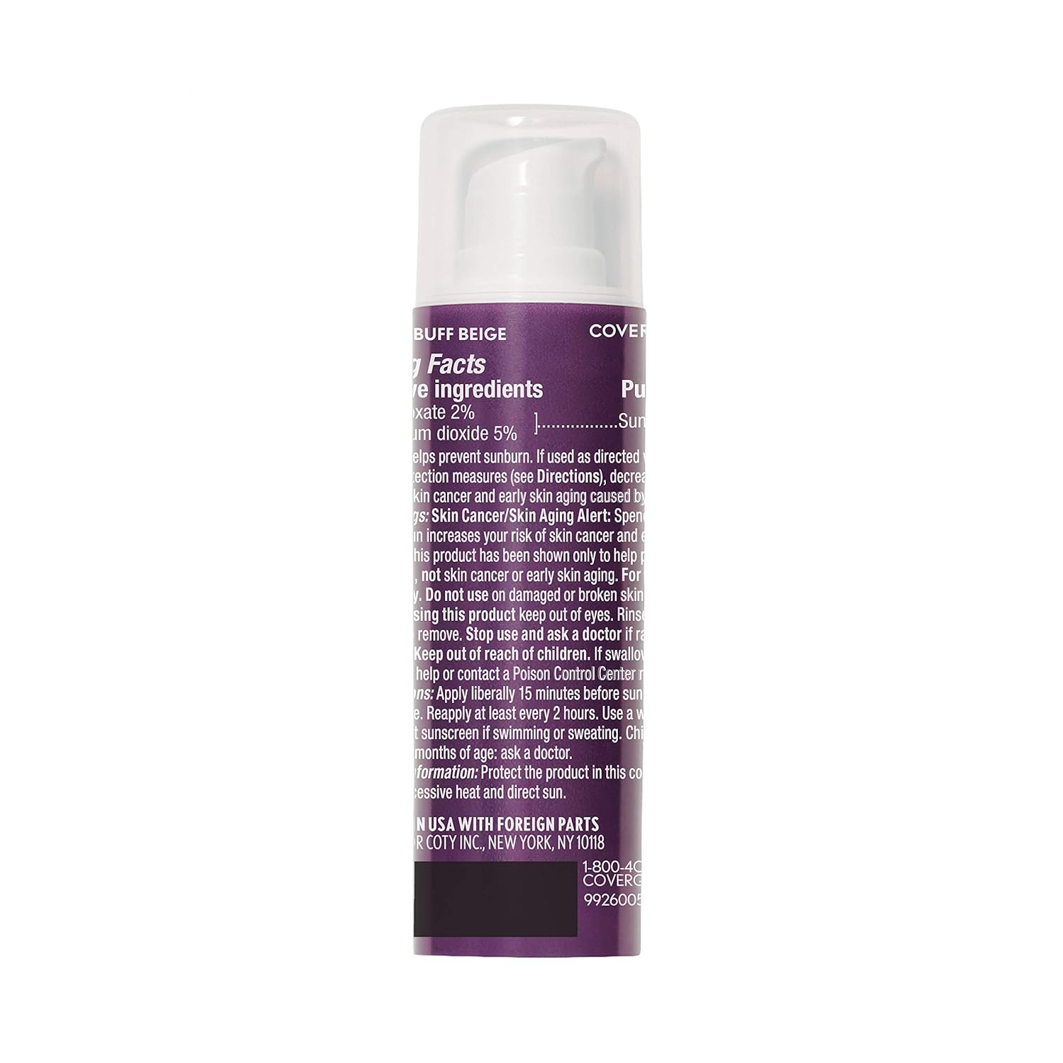 COVERGIRL Advanced Radiance Age-Defying Foundation Makeup, Buff Beige, 1 oz (Packaging May Vary)