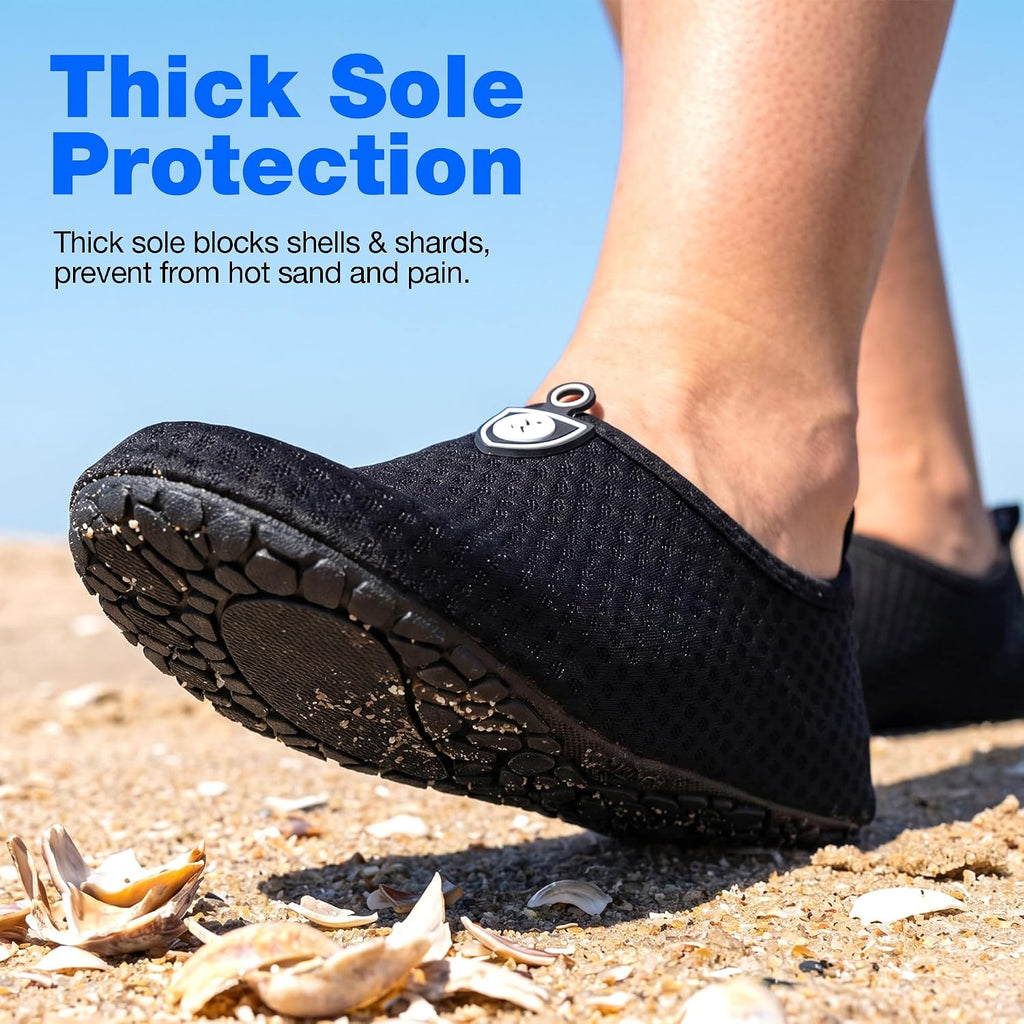 Simari Water Shoes For Women Men Swim Aqua Socks Beach Pool Essentials Barefoot Surf River Boat Kayak Sea Yoga Sand Exercise Sport Accessories Breathable Quick-Dry Adult Youth Kid Size Sws001